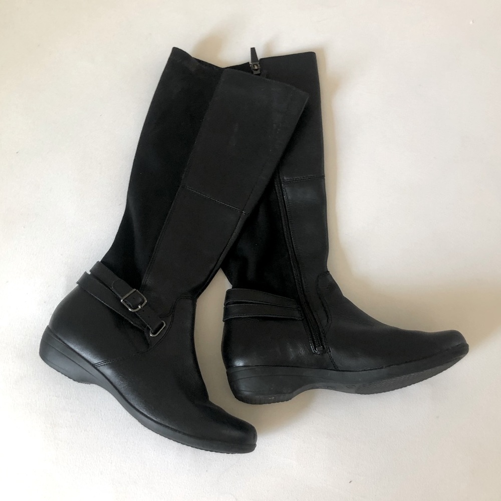 Black Leather Dansko Boots